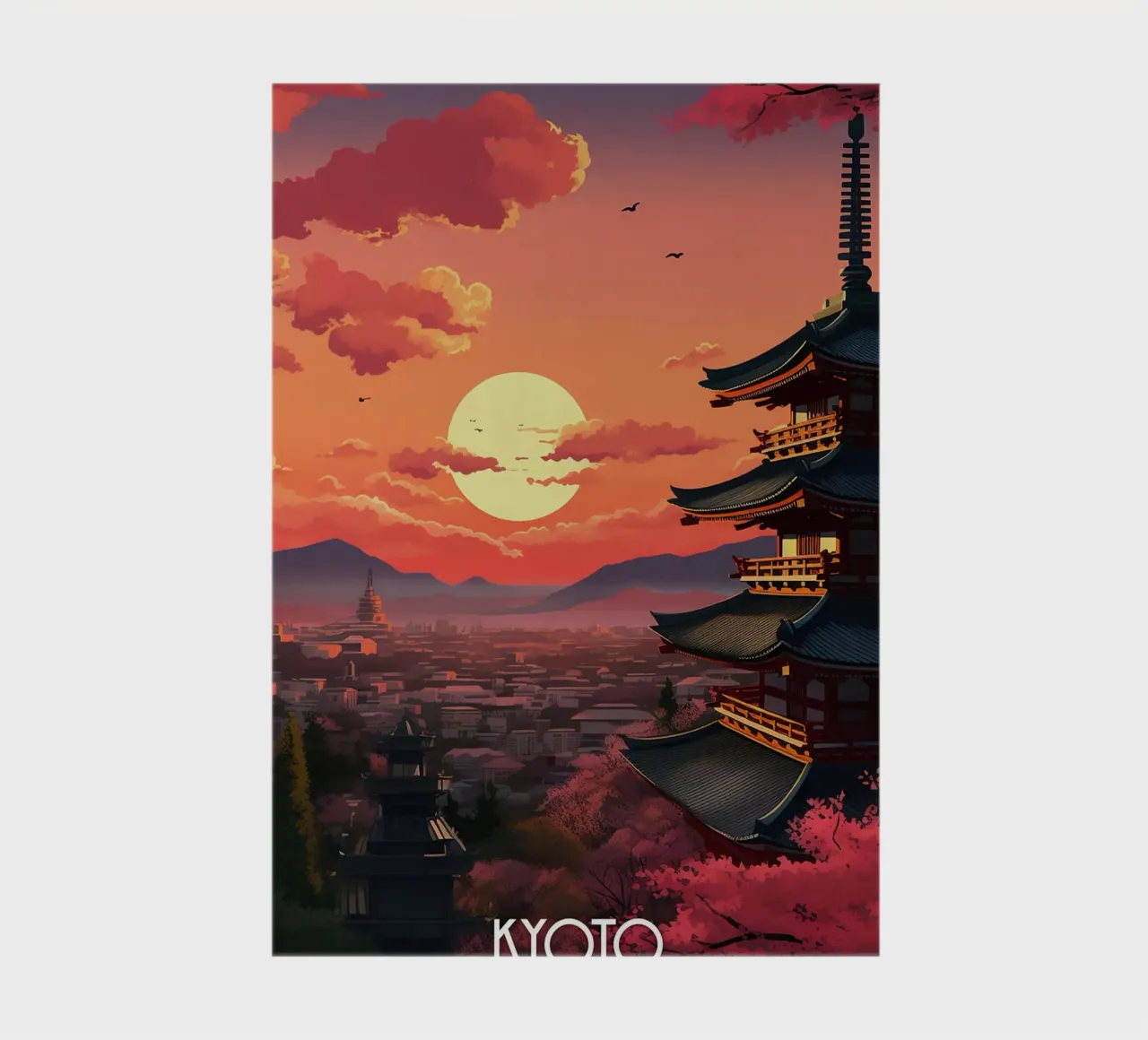 Kyoto Travel Art notebook by lawrencearmstron