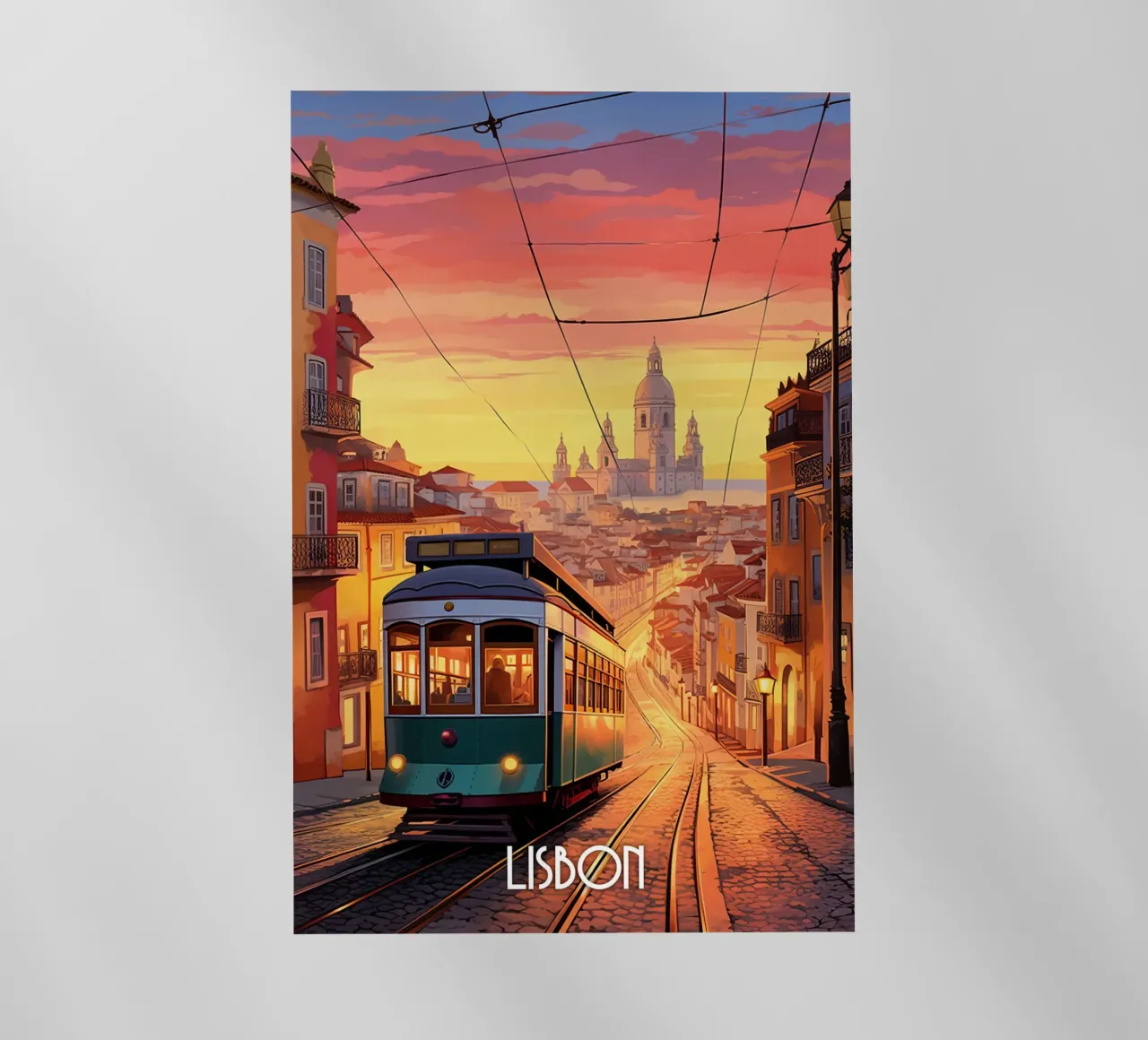 Lisbon Travel Art backlit film by lawrencearmstron