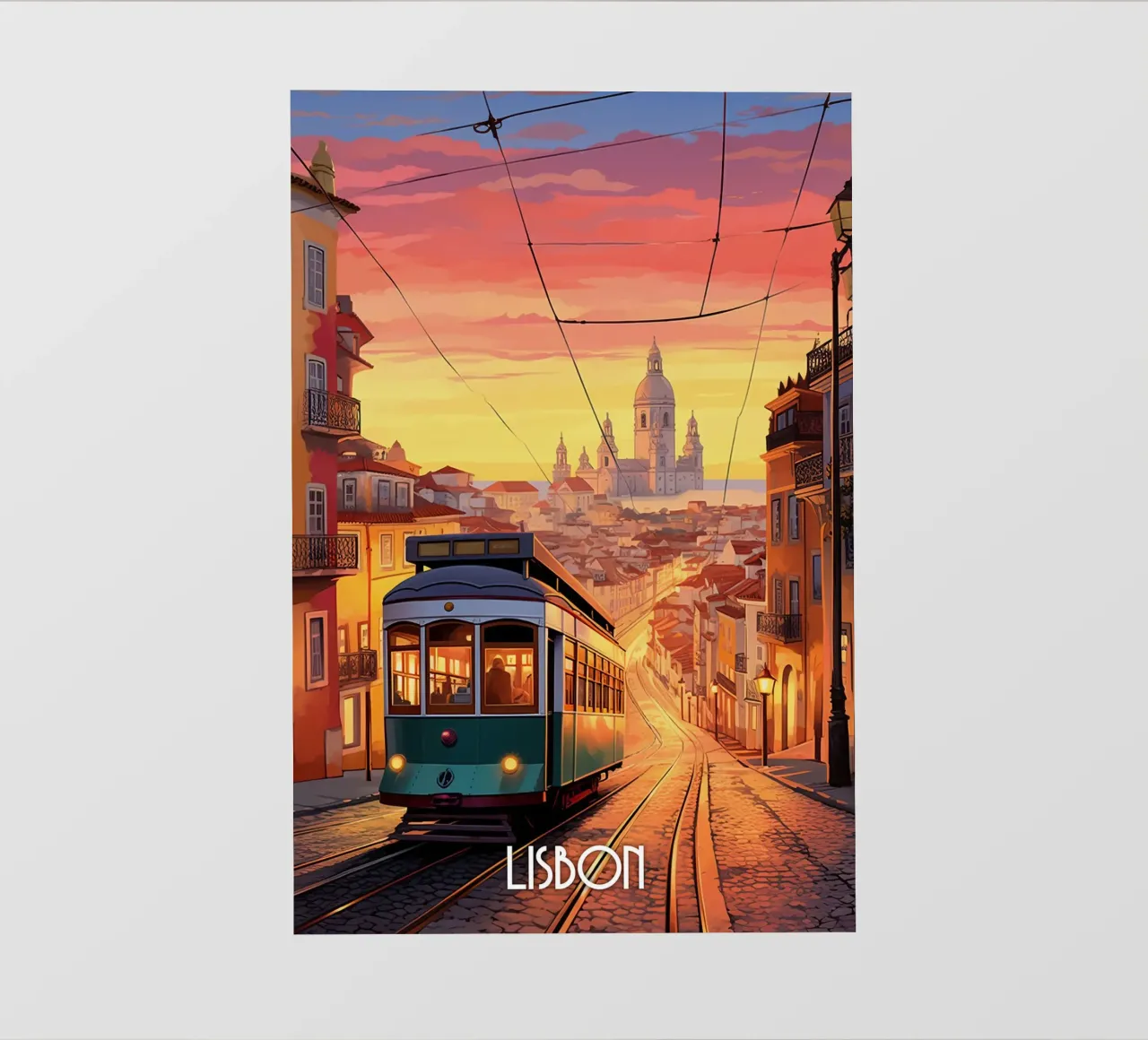 Lisbon Travel Art pvc cover by lawrencearmstron