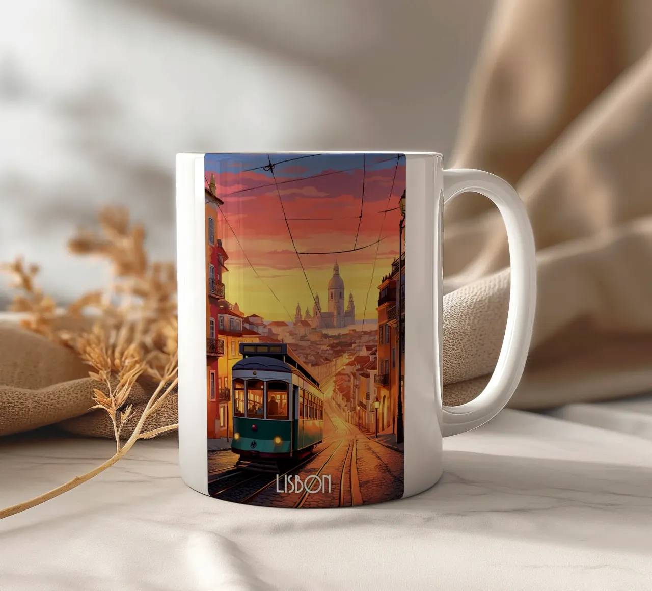 Lisbon Travel Art tazza in ceramica da lawrencearmstron
