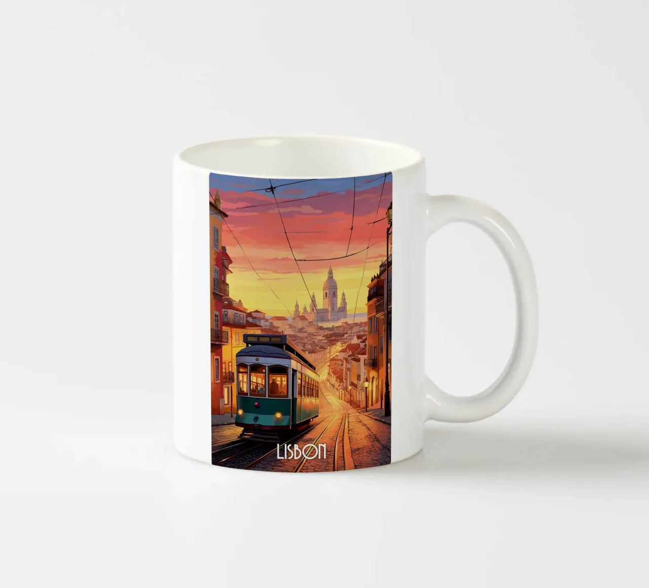 Lisbon Travel Art tazza in ceramica da lawrencearmstron