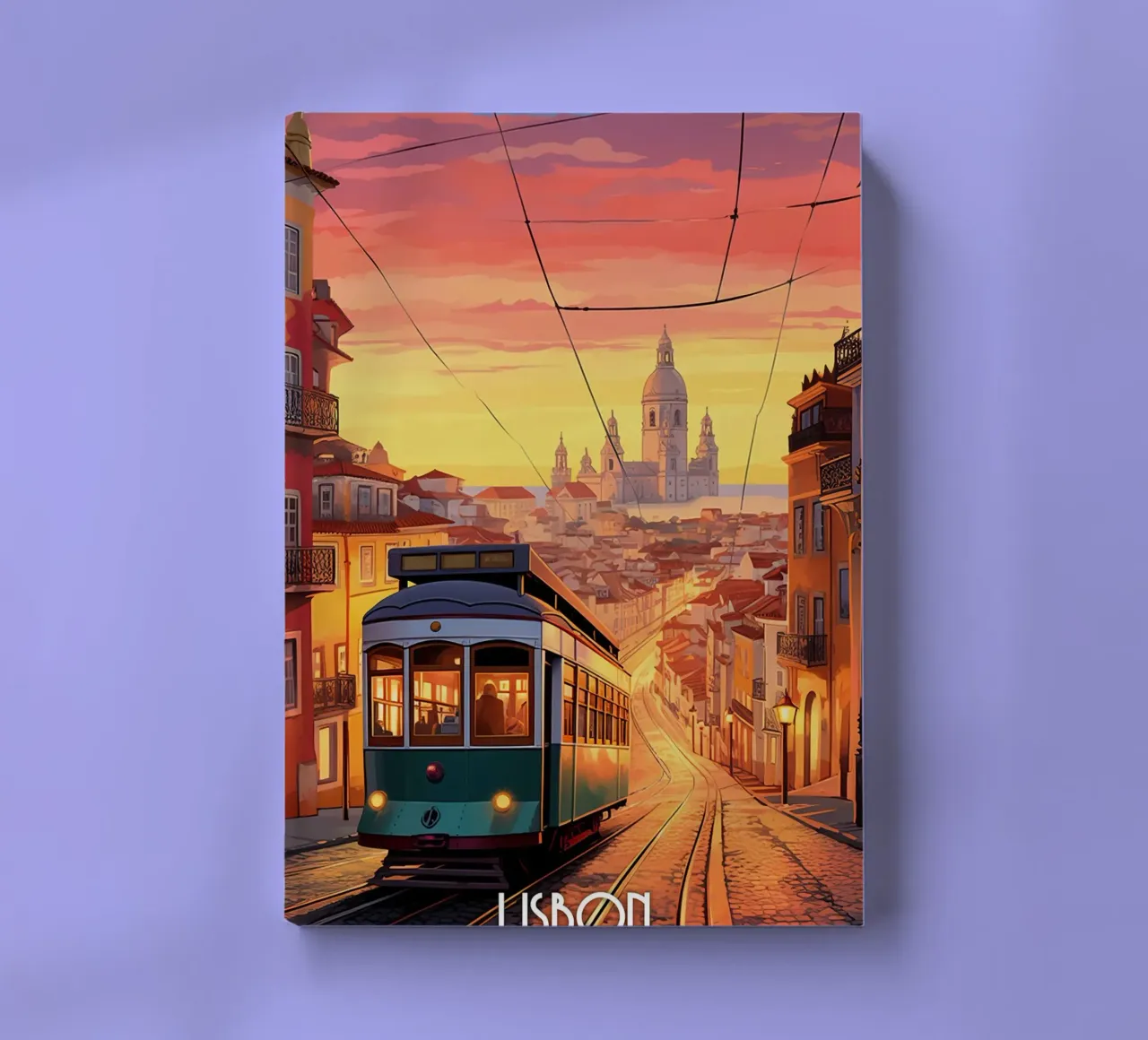 Lisbon Travel Art Notizbuch von lawrencearmstron