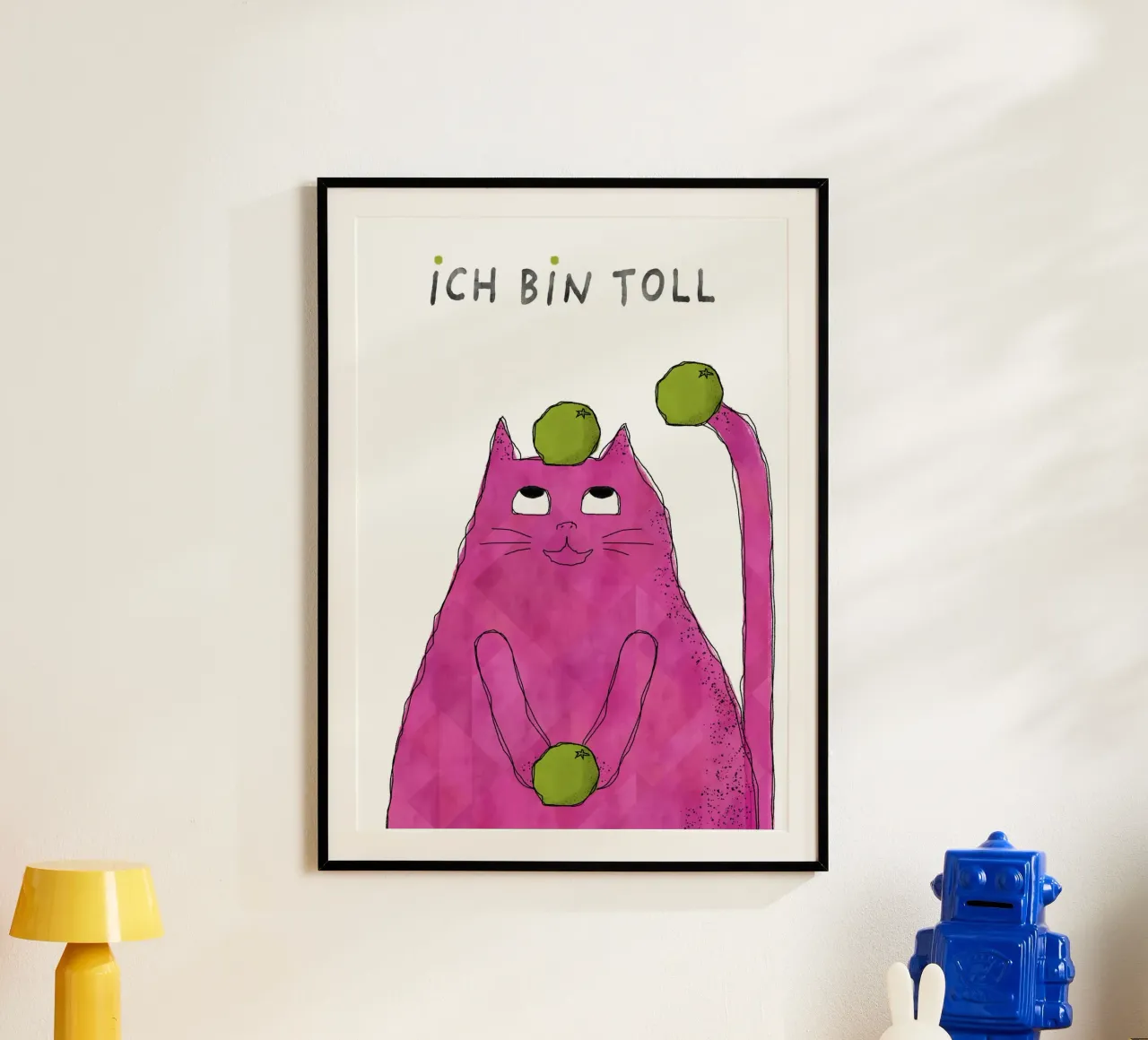 Affirmationsposter - Ich bin toll carta hahnemühle da DesignDoula Illustration