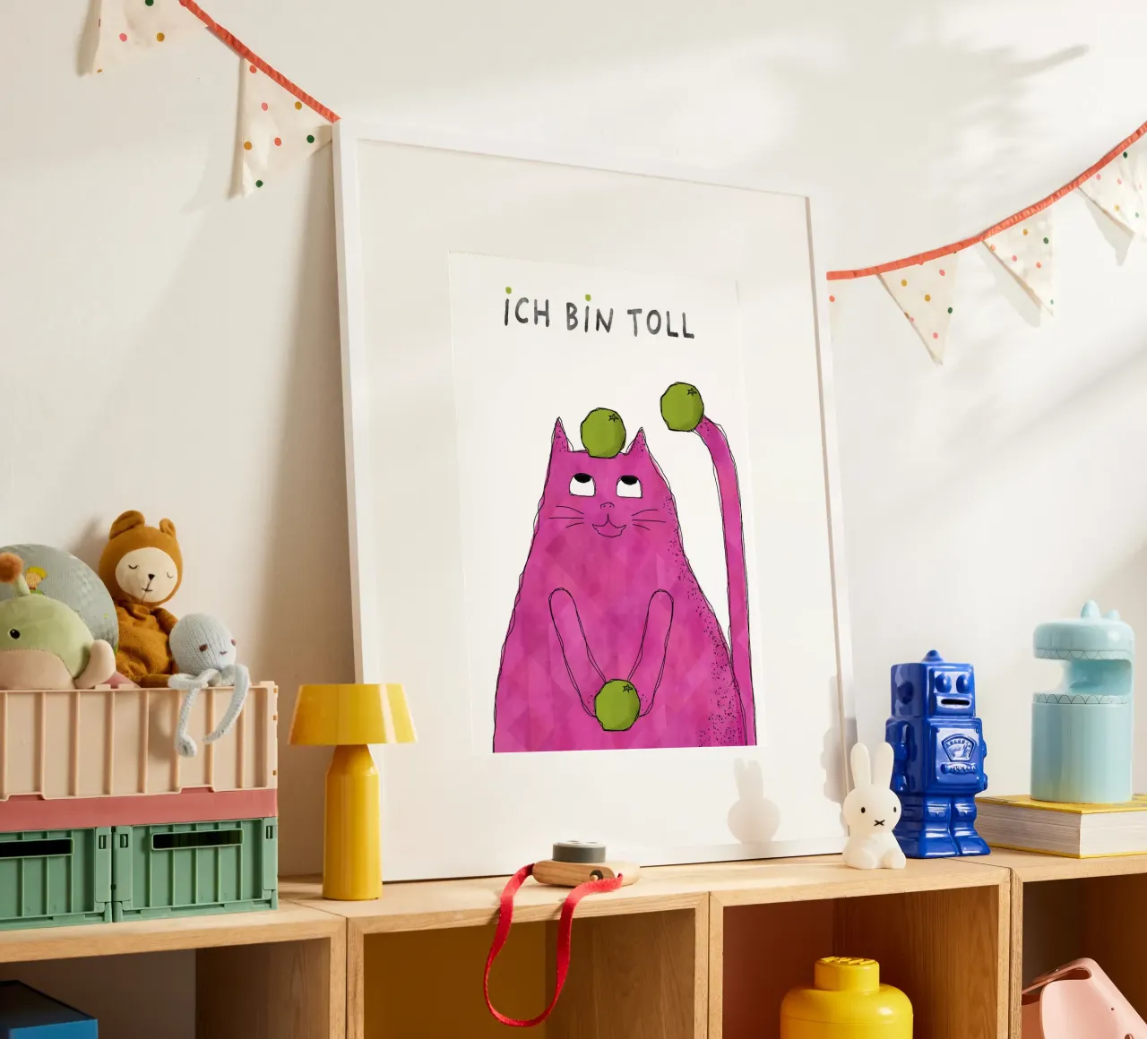 Affirmationsposter - Ich bin toll carta hahnemühle da DesignDoula Illustration