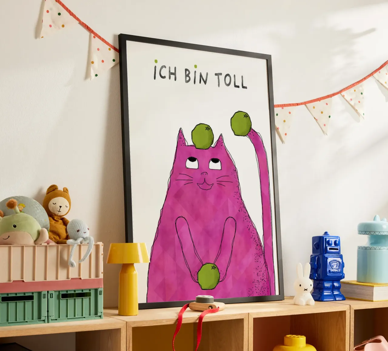 Affirmationsposter - Ich bin toll carta hahnemühle da DesignDoula Illustration
