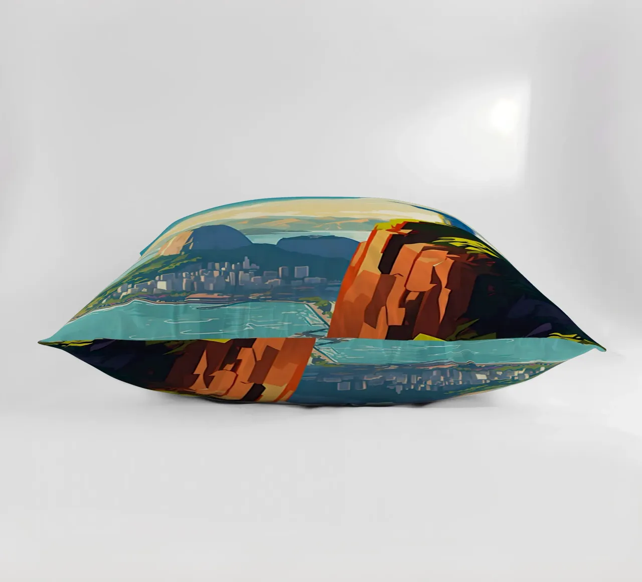 Rio De Janeiro Travel art decorative cushion by lawrencearmstron