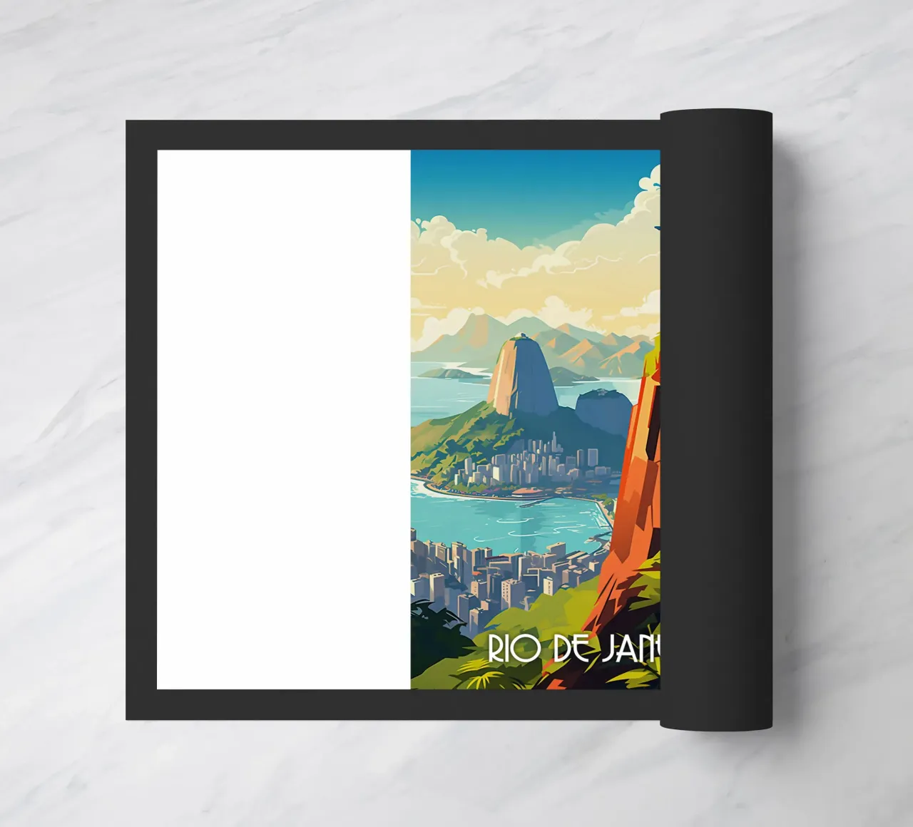 Rio De Janeiro Travel art paillasson de lawrencearmstron