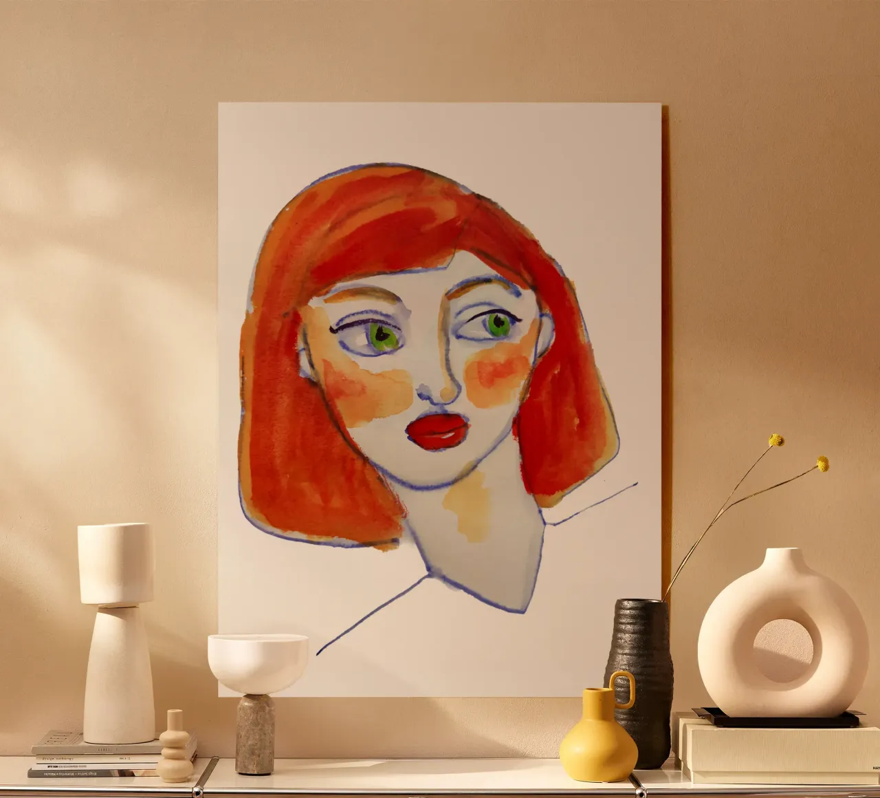 Redhead plexiglass da Corinne Korda Studio