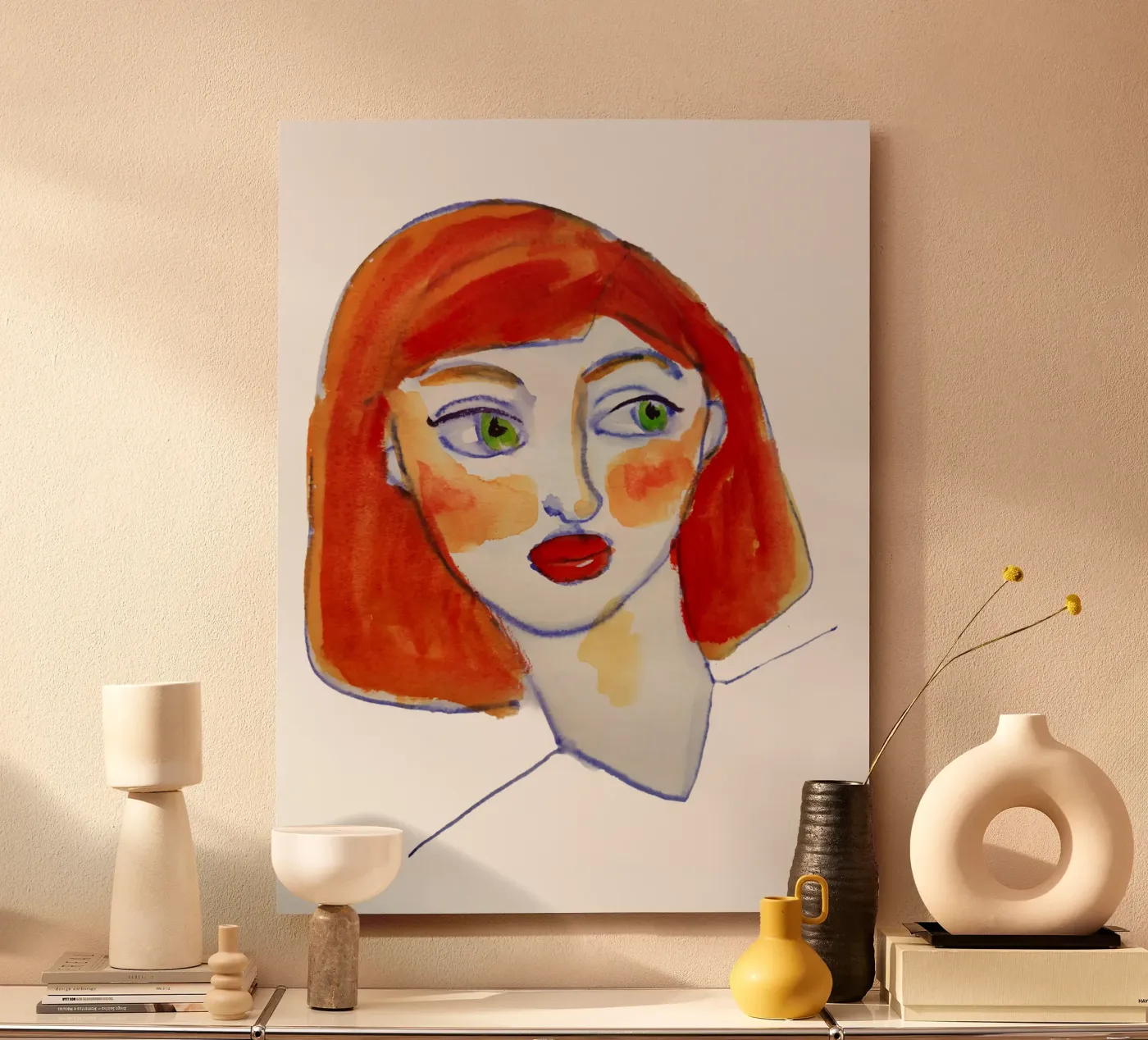 Redhead forex plate by Corinne Korda Studio