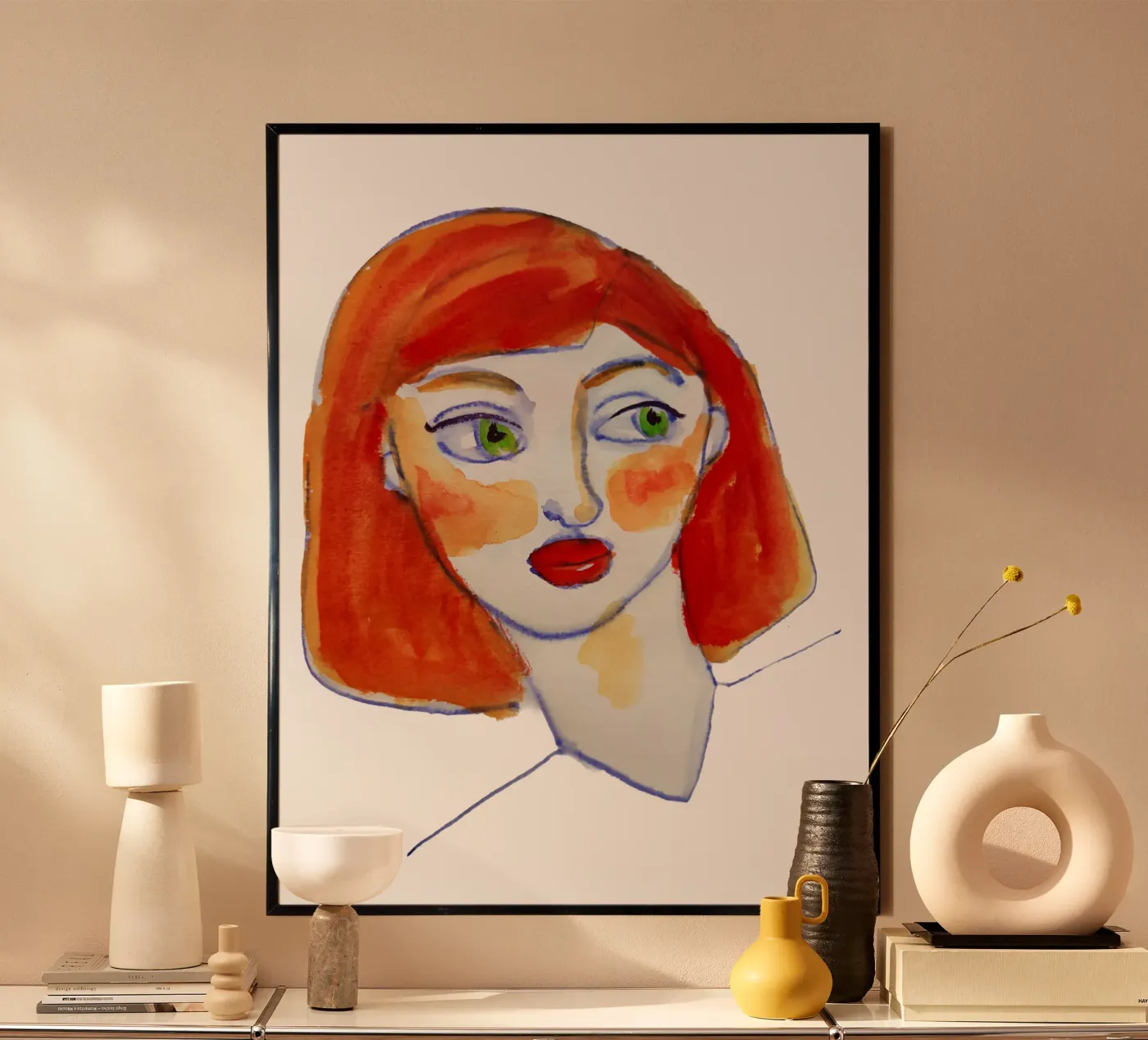 Redhead Poster von Corinne Korda Studio
