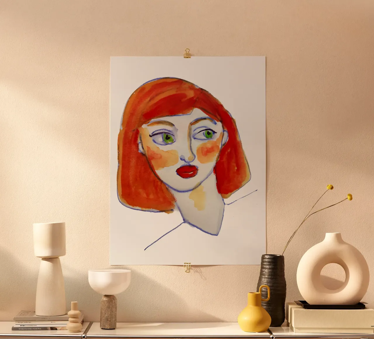 Redhead carta hahnemühle da Corinne Korda Studio