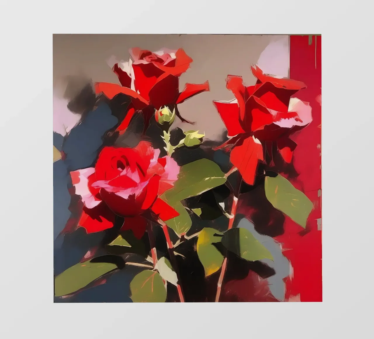 Blumen_rot_2 telo in pvc da Farb- und Blütenzauber by LK