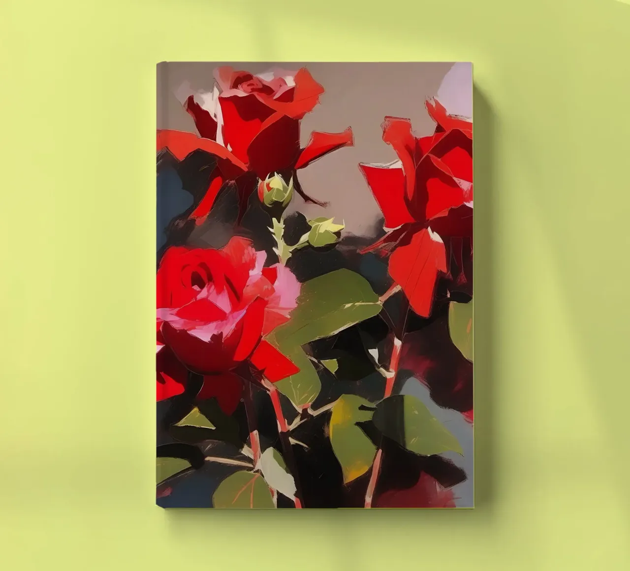 Blumen_rot_2 notebook by Farb- und Blütenzauber by LK