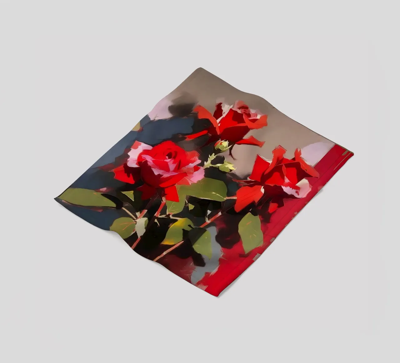 Blumen_rot_2 coperta in pile da Farb- und Blütenzauber by LK
