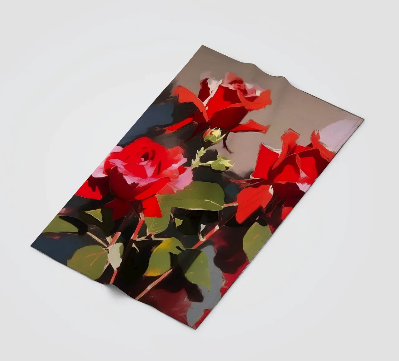 Blumen_rot_2 coperta in pile da Farb- und Blütenzauber by LK