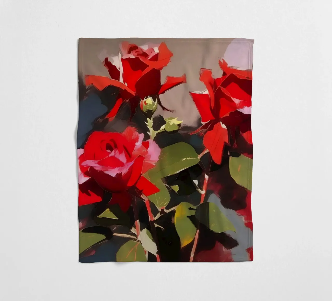 Blumen_rot_2 coperta in pile da Farb- und Blütenzauber by LK