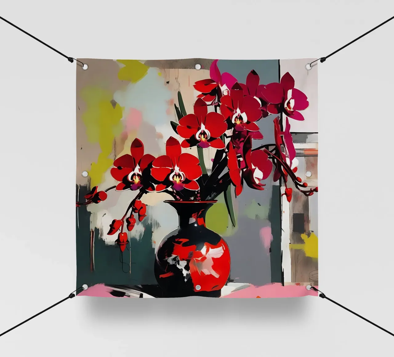 Blumen_rot_3 telo in pvc da Farb- und Blütenzauber by LK