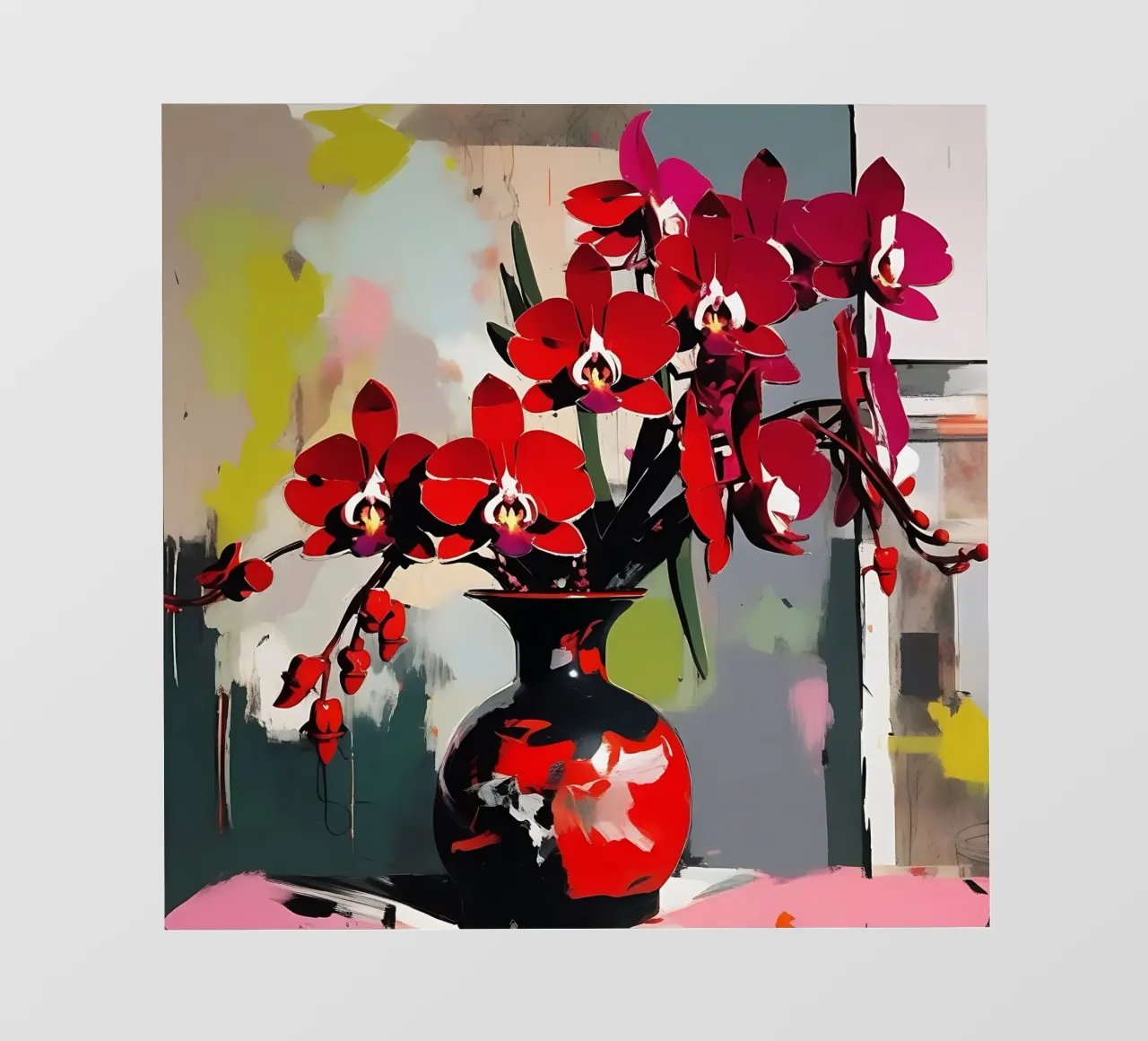 Blumen_rot_3 telo in pvc da Farb- und Blütenzauber by LK