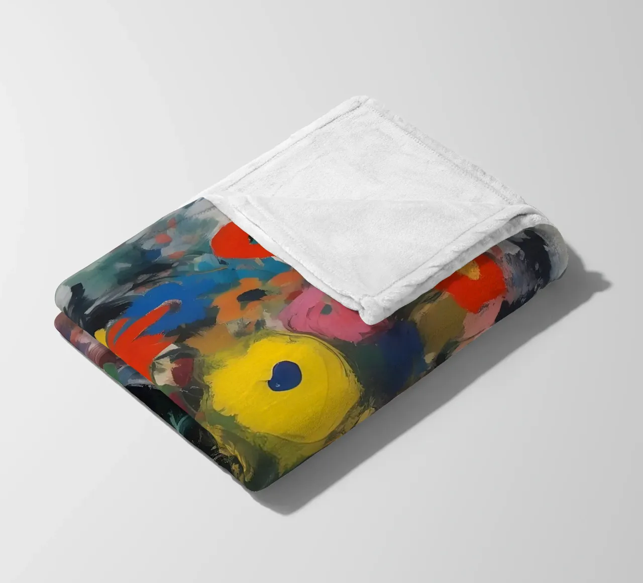 Fiori_colorati_1 coperta in pile da Farb- und Blütenzauber by LK