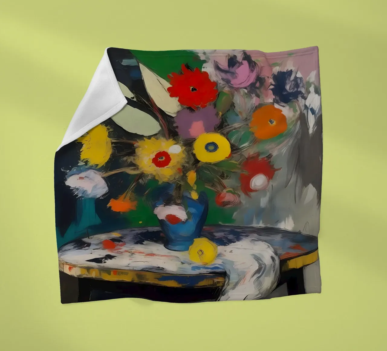 Fiori_colorati_2 coperta in pile da Farb- und Blütenzauber by LK