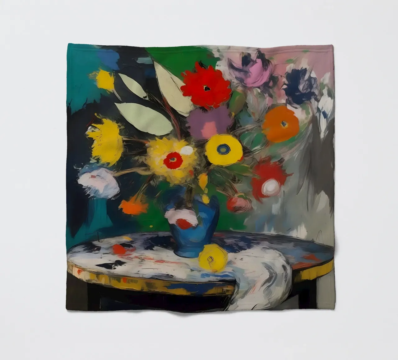 Fiori_colorati_2 coperta in pile da Farb- und Blütenzauber by LK