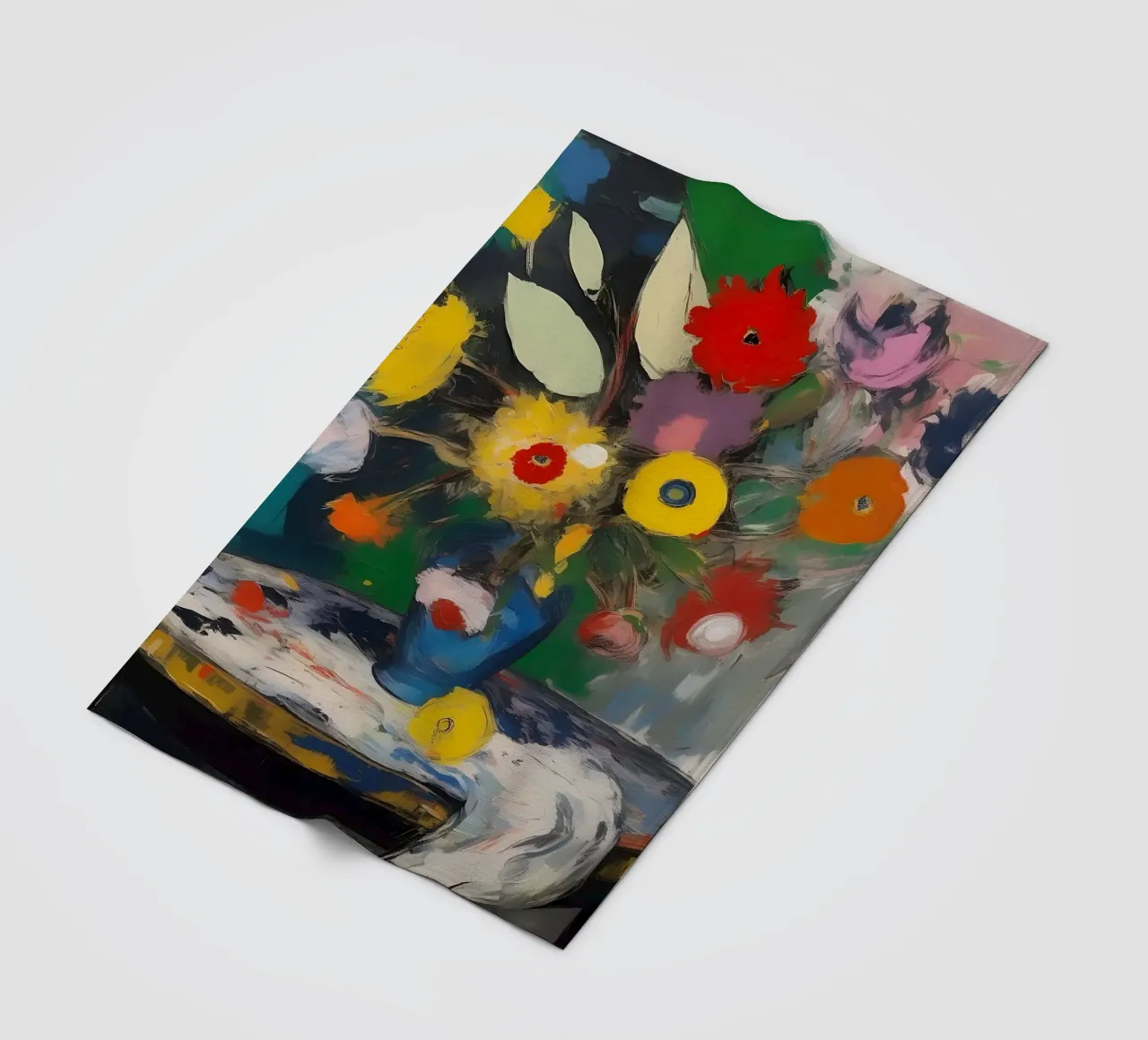 Fiori_colorati_2 coperta in pile da Farb- und Blütenzauber by LK