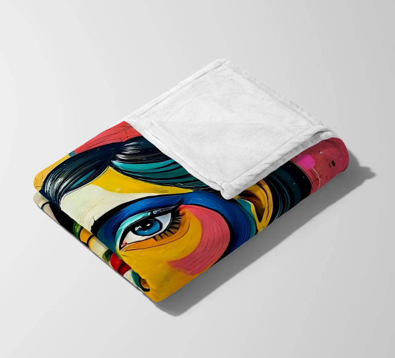 Style_E_1 Fleecedecke von AI-Portraits by LK