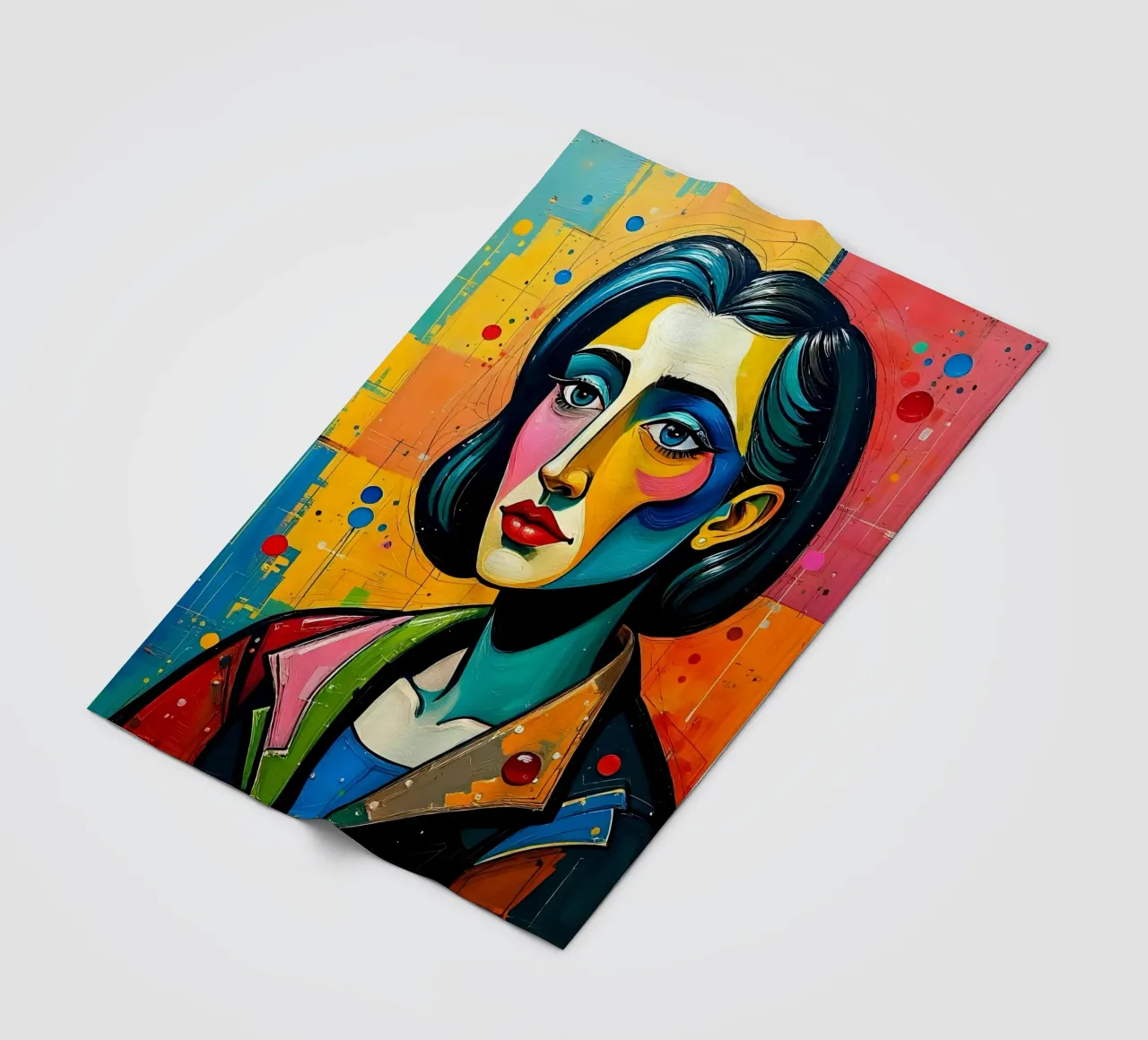 Style_E_1 Fleecedecke von AI-Portraits by LK