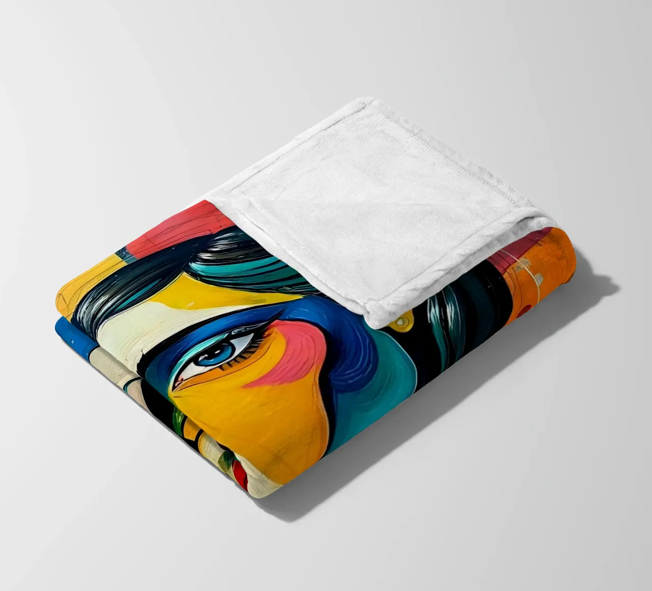 Style_E_1 Fleecedecke von AI-Portraits by LK