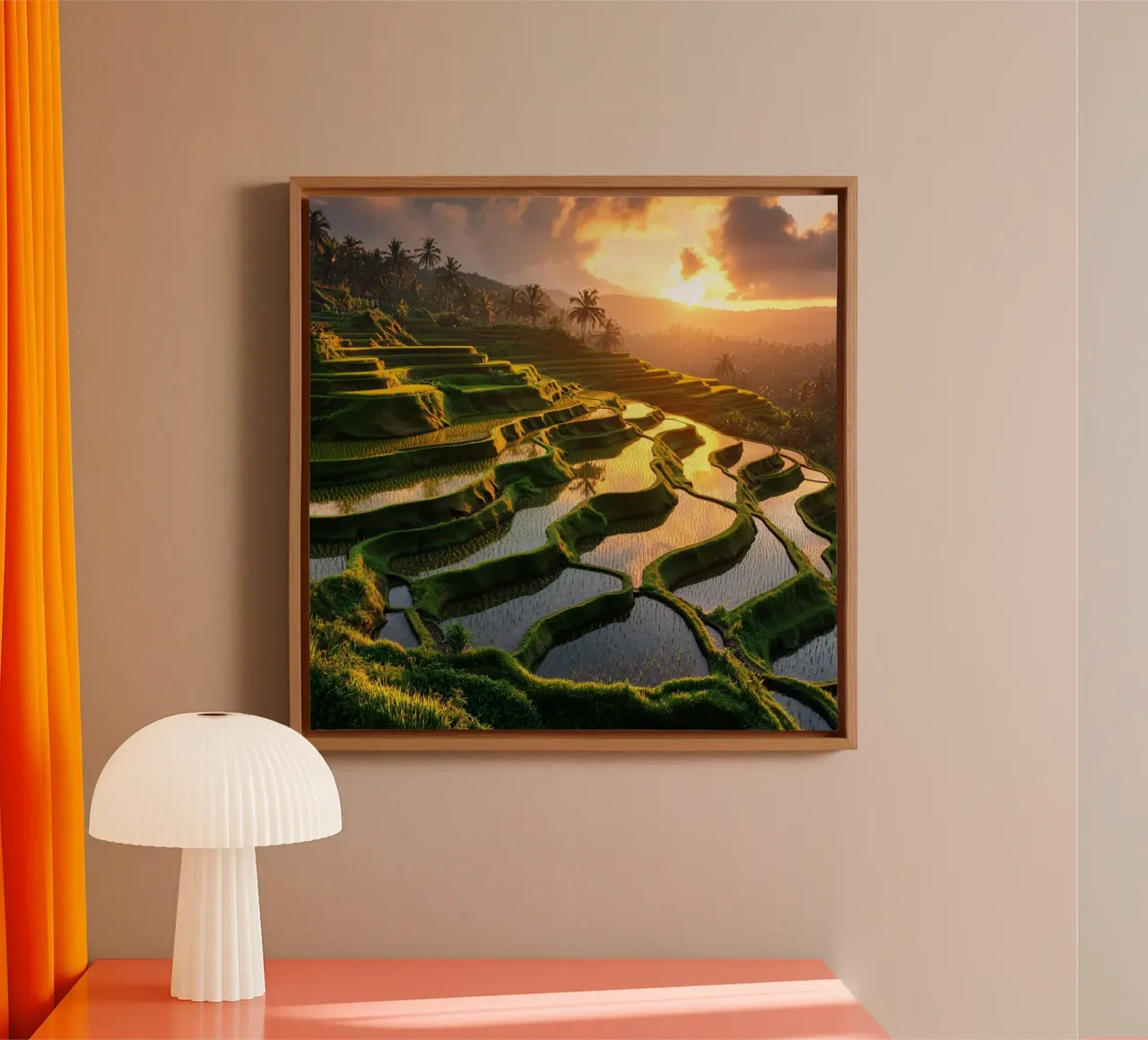 Essenza del Giappone tela con Cornice a cassetta da Wanderlust Vibes
