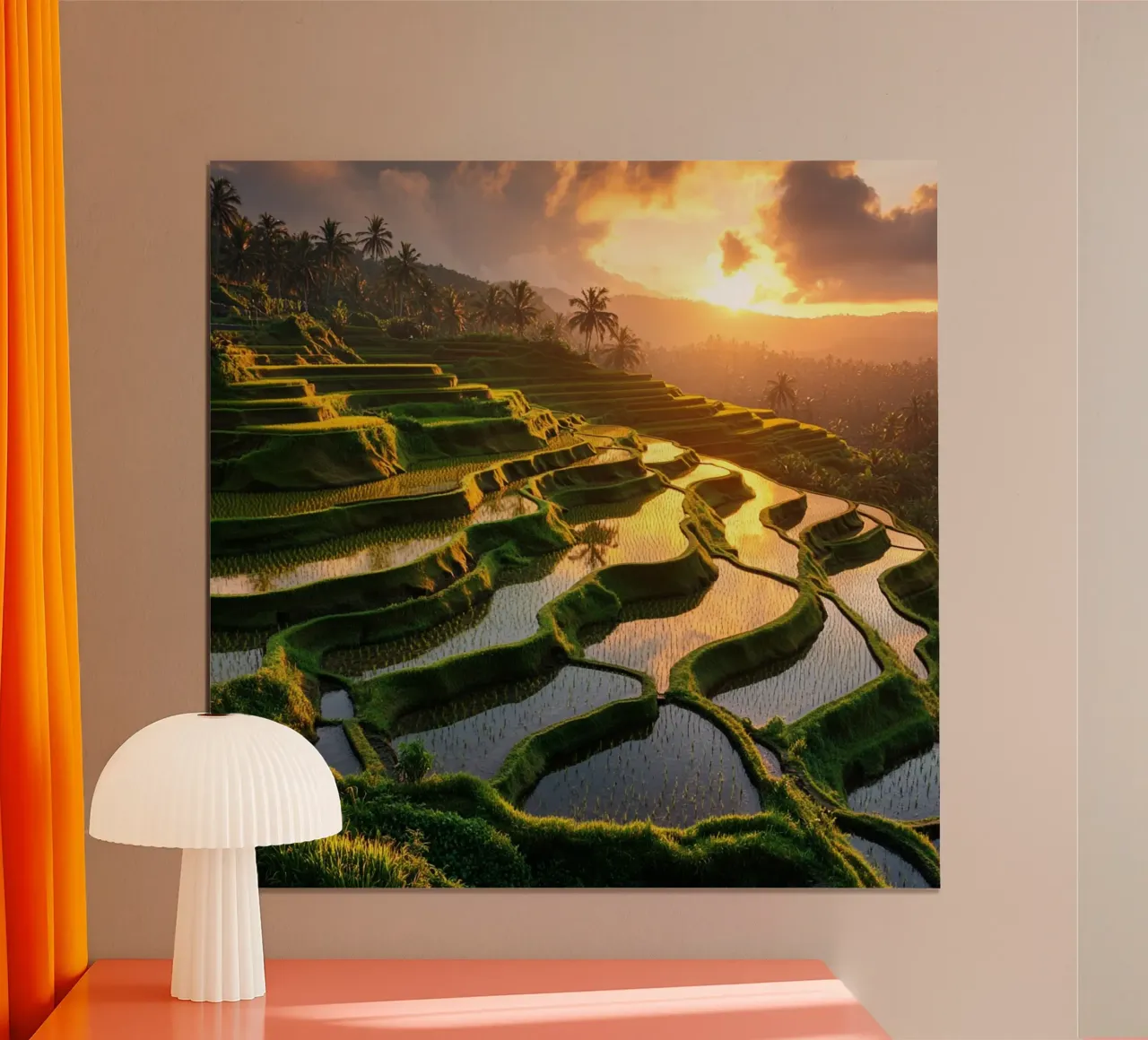 Essenza del Giappone poster con telaio in legno da Wanderlust Vibes