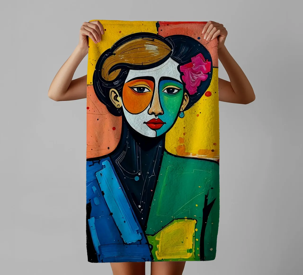 Style_E_2 towel by AI-Portraits by LK