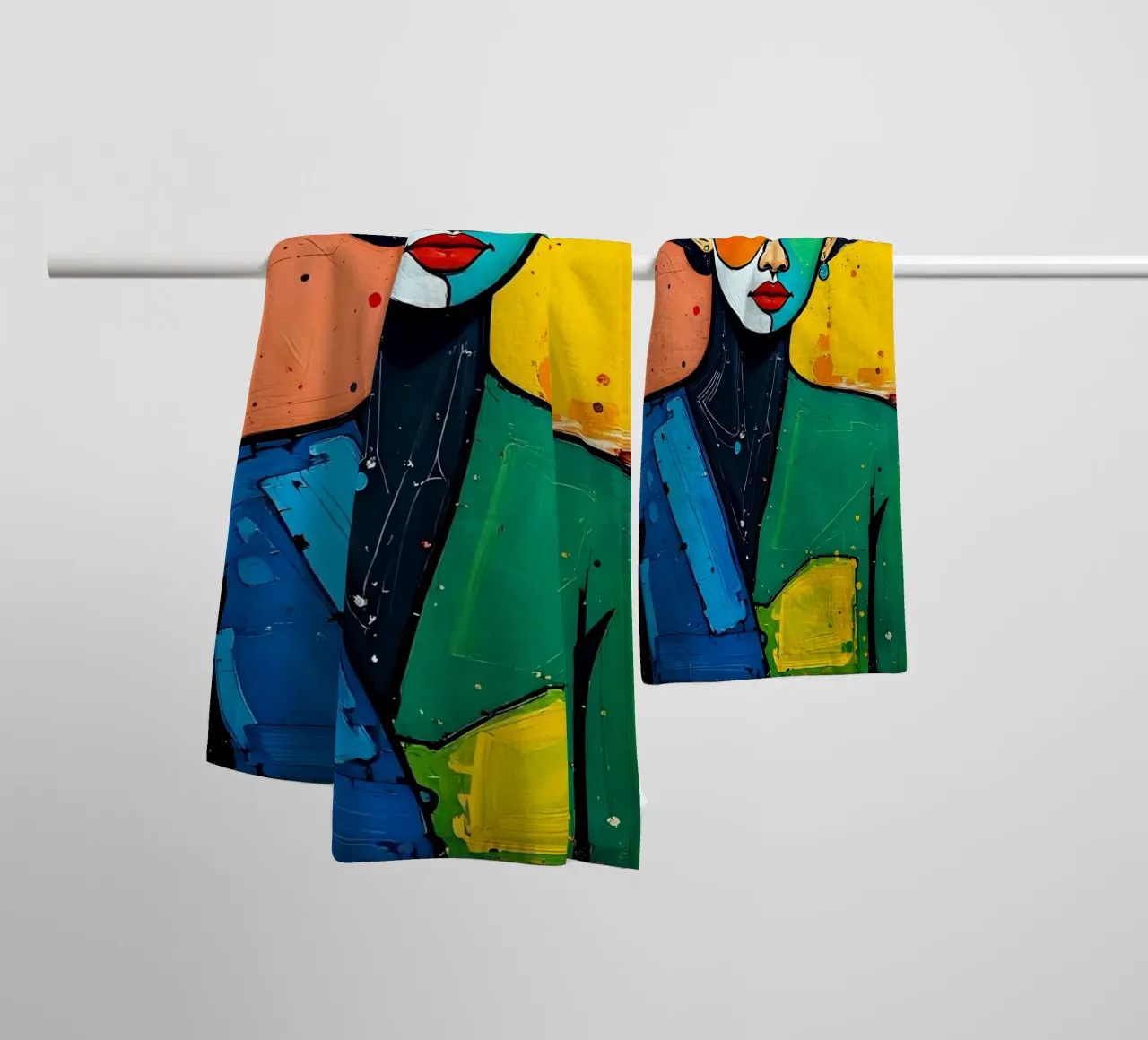 Style_E_2 towel by AI-Portraits by LK