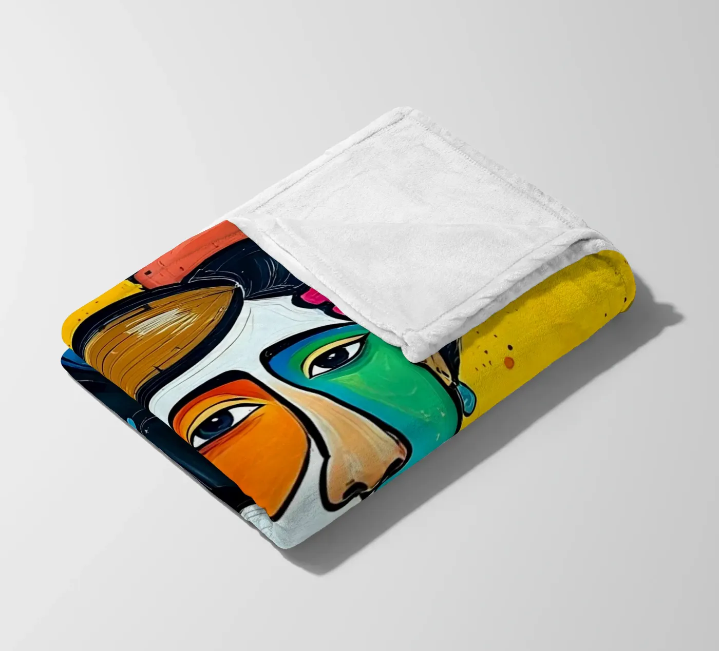 Style_E_2 fleecedeken van AI-Portraits by LK