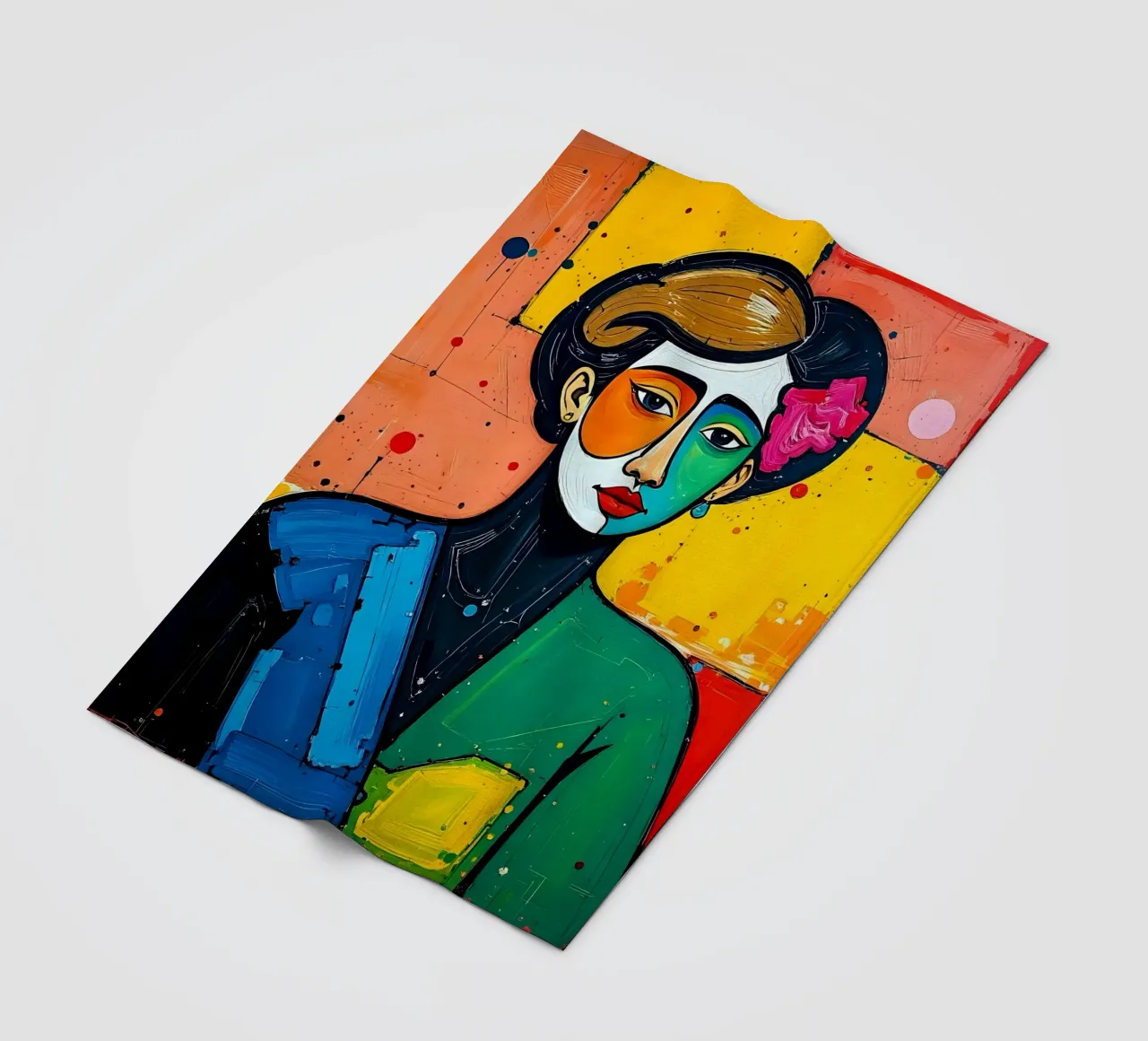 Stijl_E_2 fleecedeken van AI-Portraits by LK