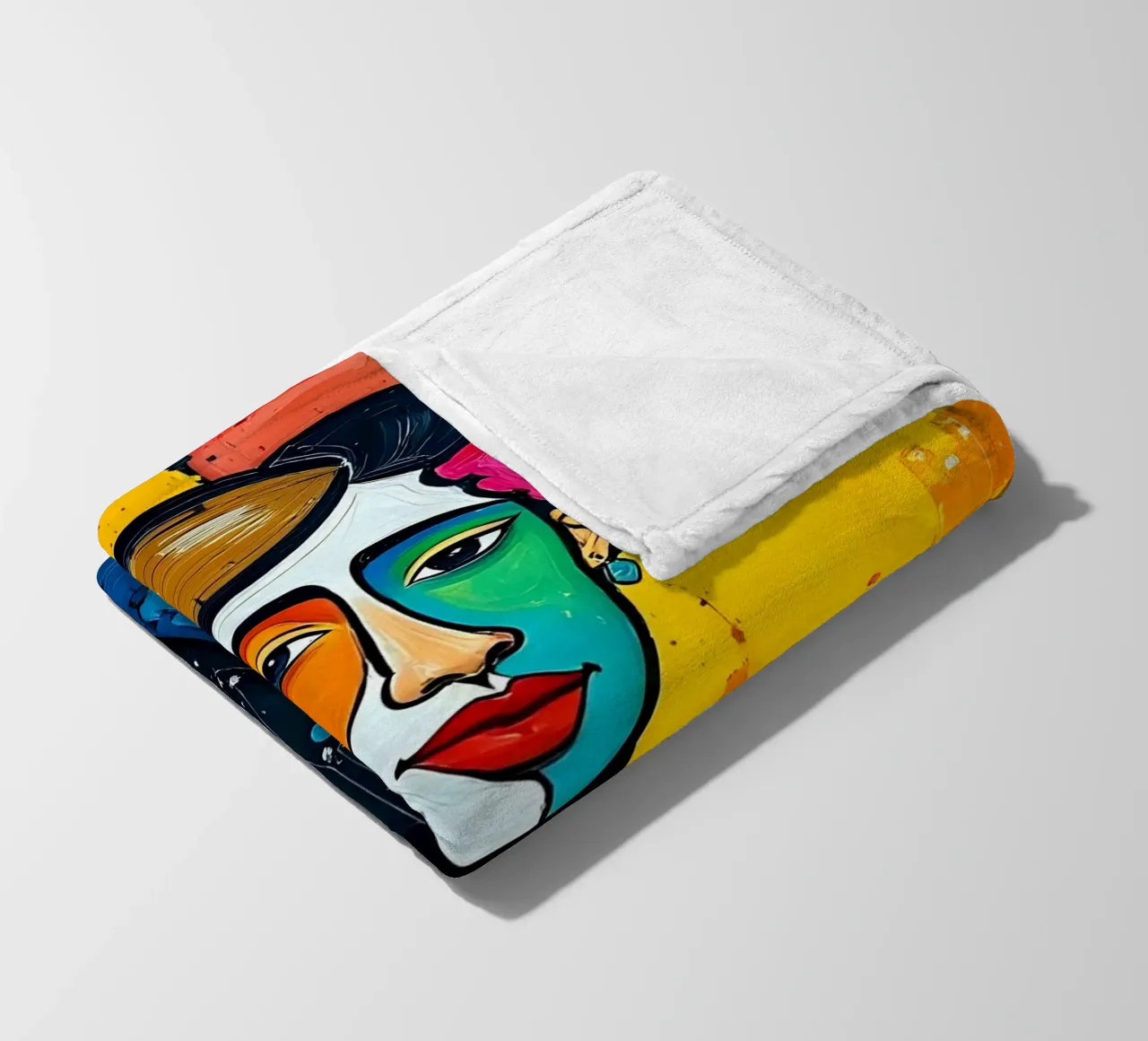 Stijl_E_2 fleecedeken van AI-Portraits by LK