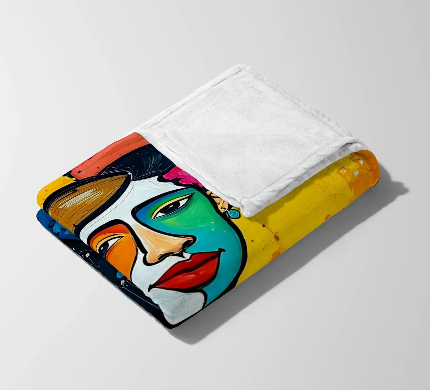 Style_E_2 fleecedeken van AI-Portraits by LK