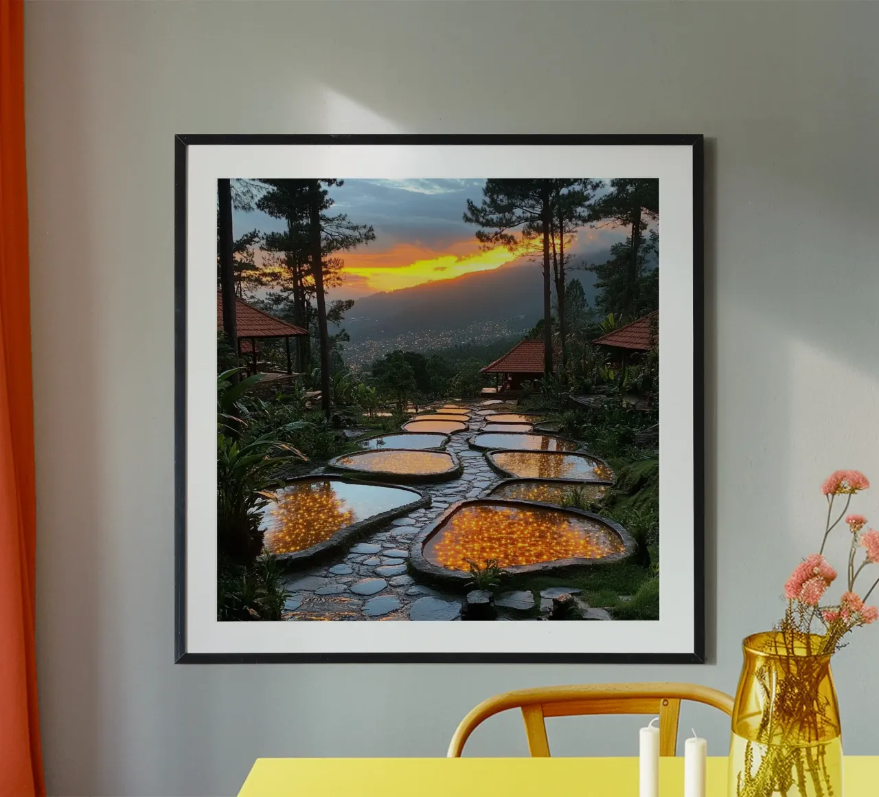 Essenza del Giappone poster con telaio in plastica da Wanderlust Vibes