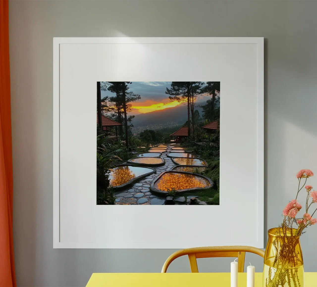 Essenza del Giappone poster con telaio in plastica da Wanderlust Vibes