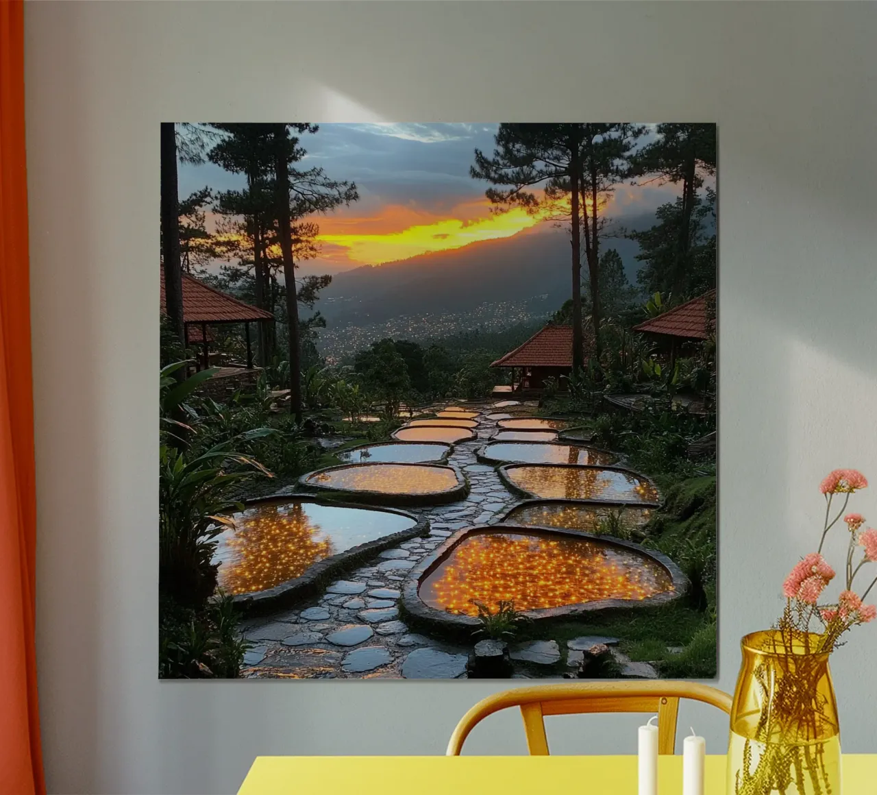 Essenza del Giappone poster con telaio in plastica da Wanderlust Vibes