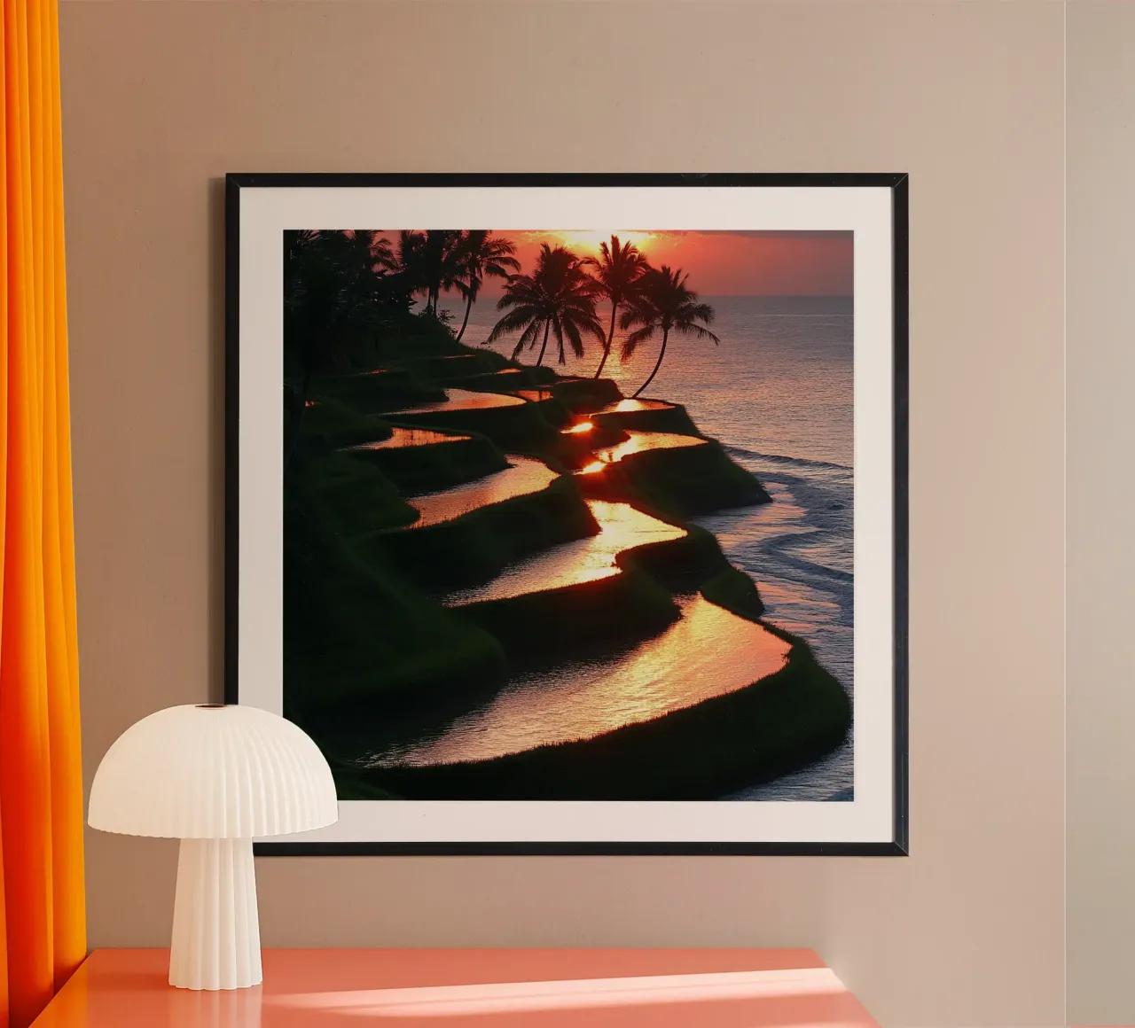 Essenza del Giappone poster con telaio in plastica da Wanderlust Vibes