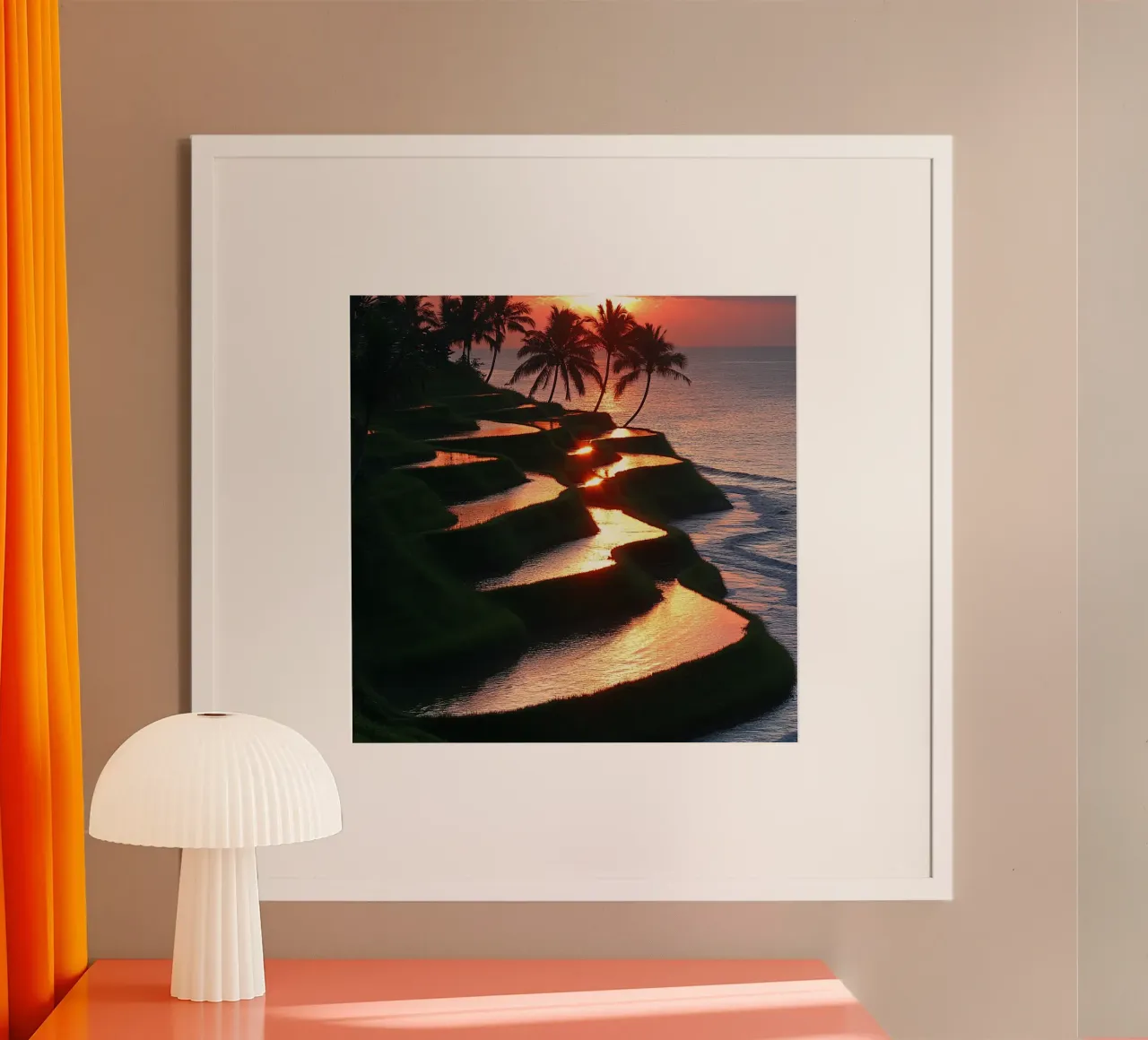 Essenza del Giappone poster con telaio in plastica da Wanderlust Vibes