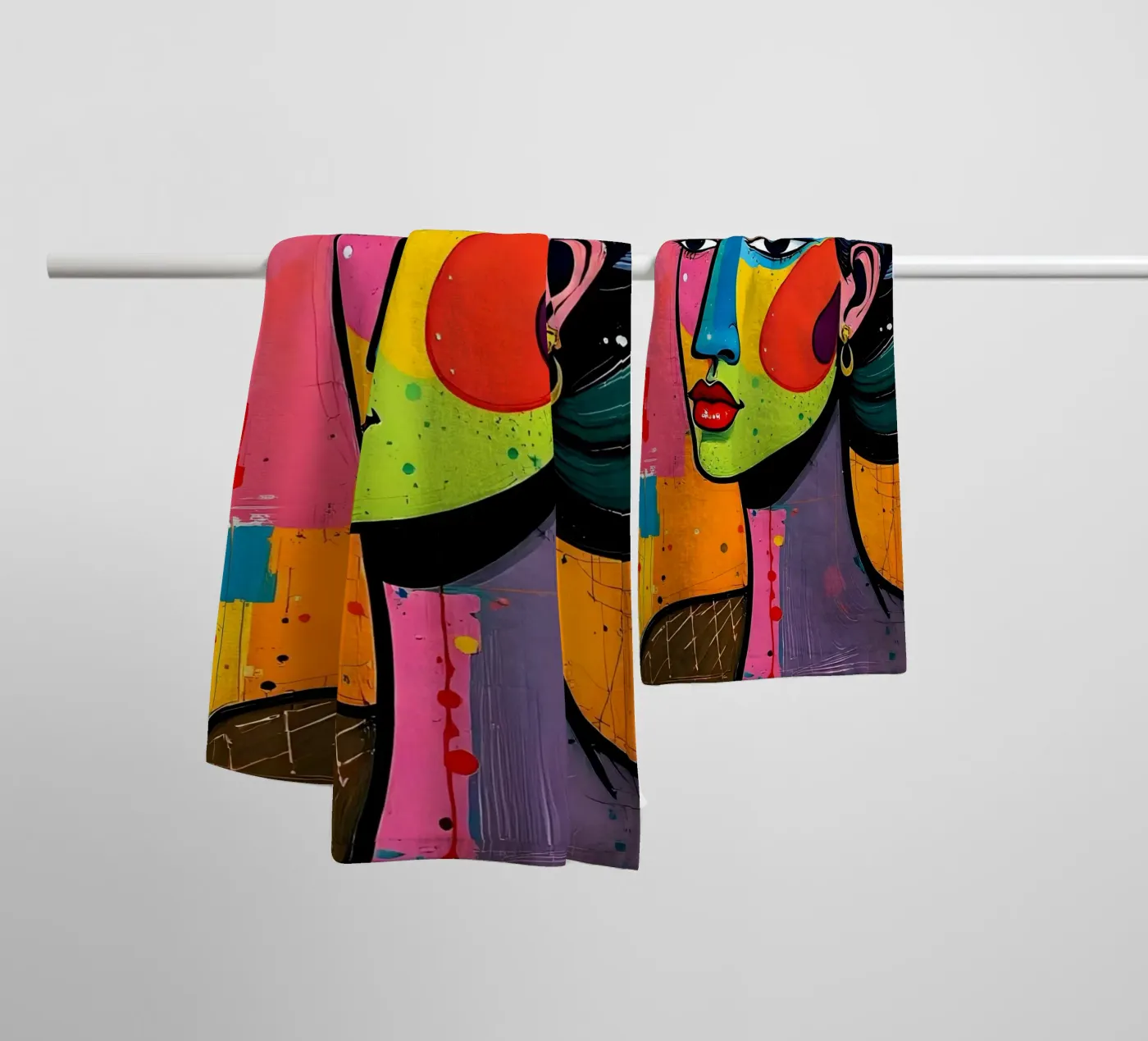 Stil_E_3 Handtuch von AI-Portraits by LK