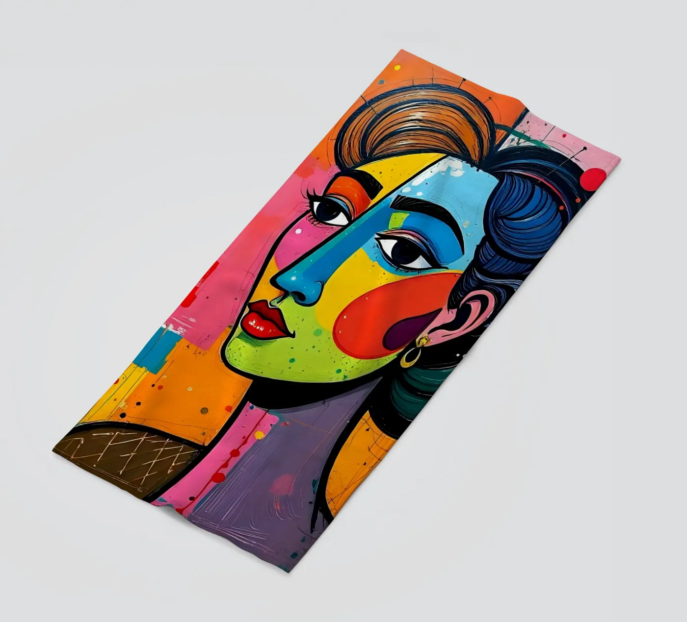 Style_E_3 strandhanddoek van AI-Portraits by LK