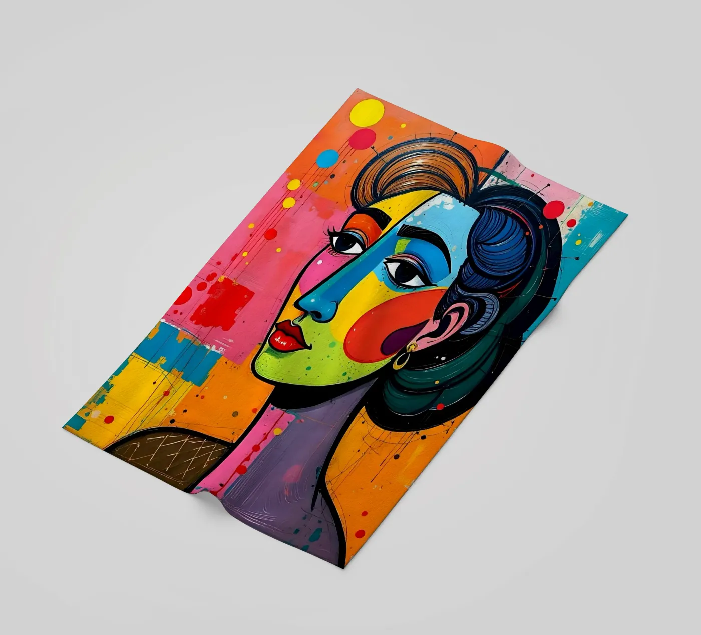 Style_E_3 strandhanddoek van AI-Portraits by LK