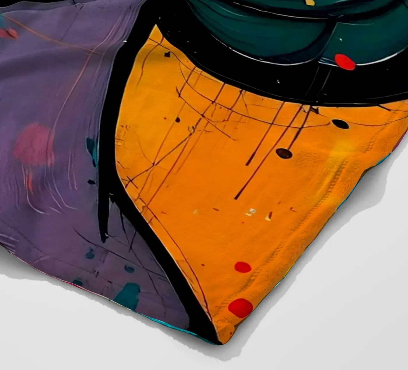 Style_E_3 Fleecedecke von AI-Portraits by LK