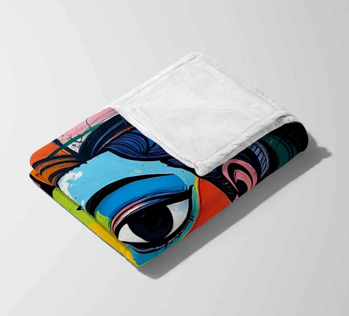 Style_E_3 fleece blanket by AI-Portraits by LK