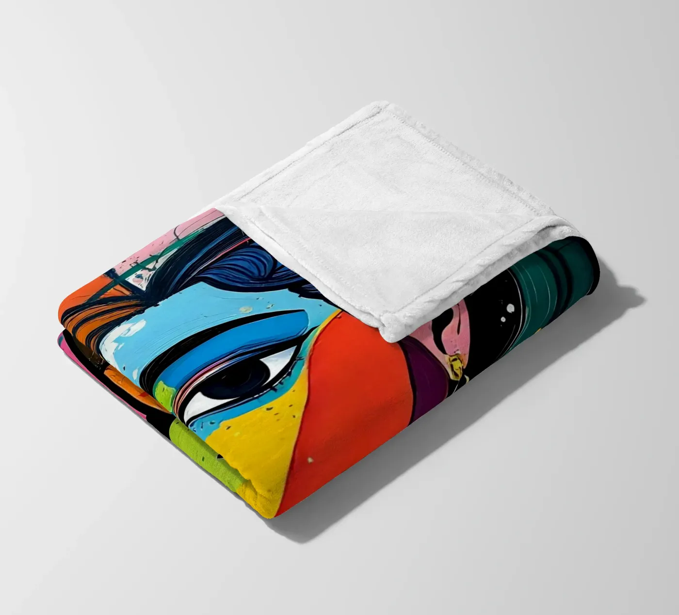 Style_E_3 fleece blanket by AI-Portraits by LK
