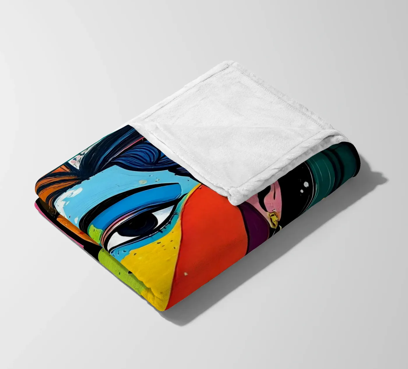 Style_E_3 fleece blanket by AI-Portraits by LK