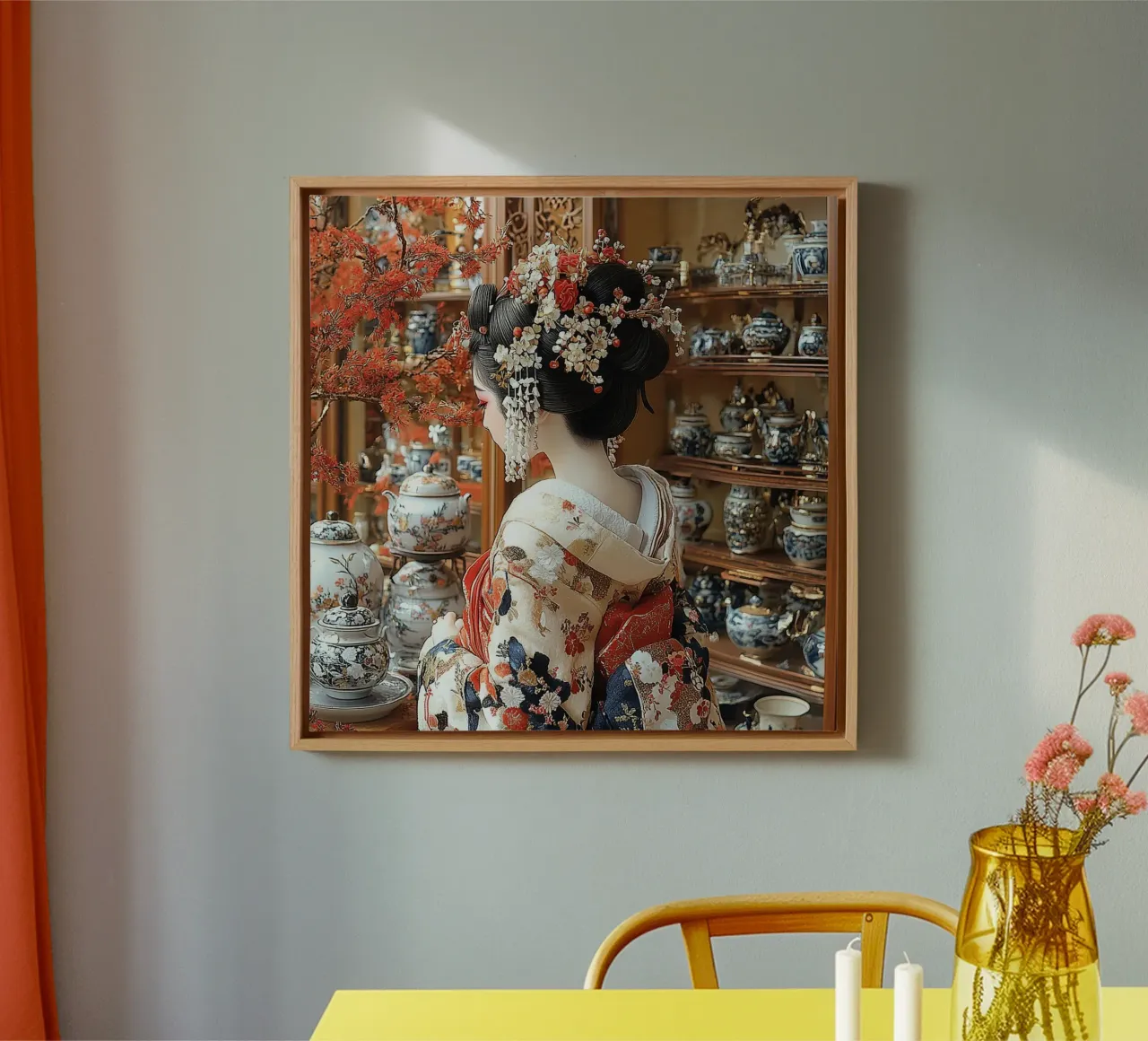 Essenza del Giappone tela con Cornice a cassetta da Wanderlust Vibes